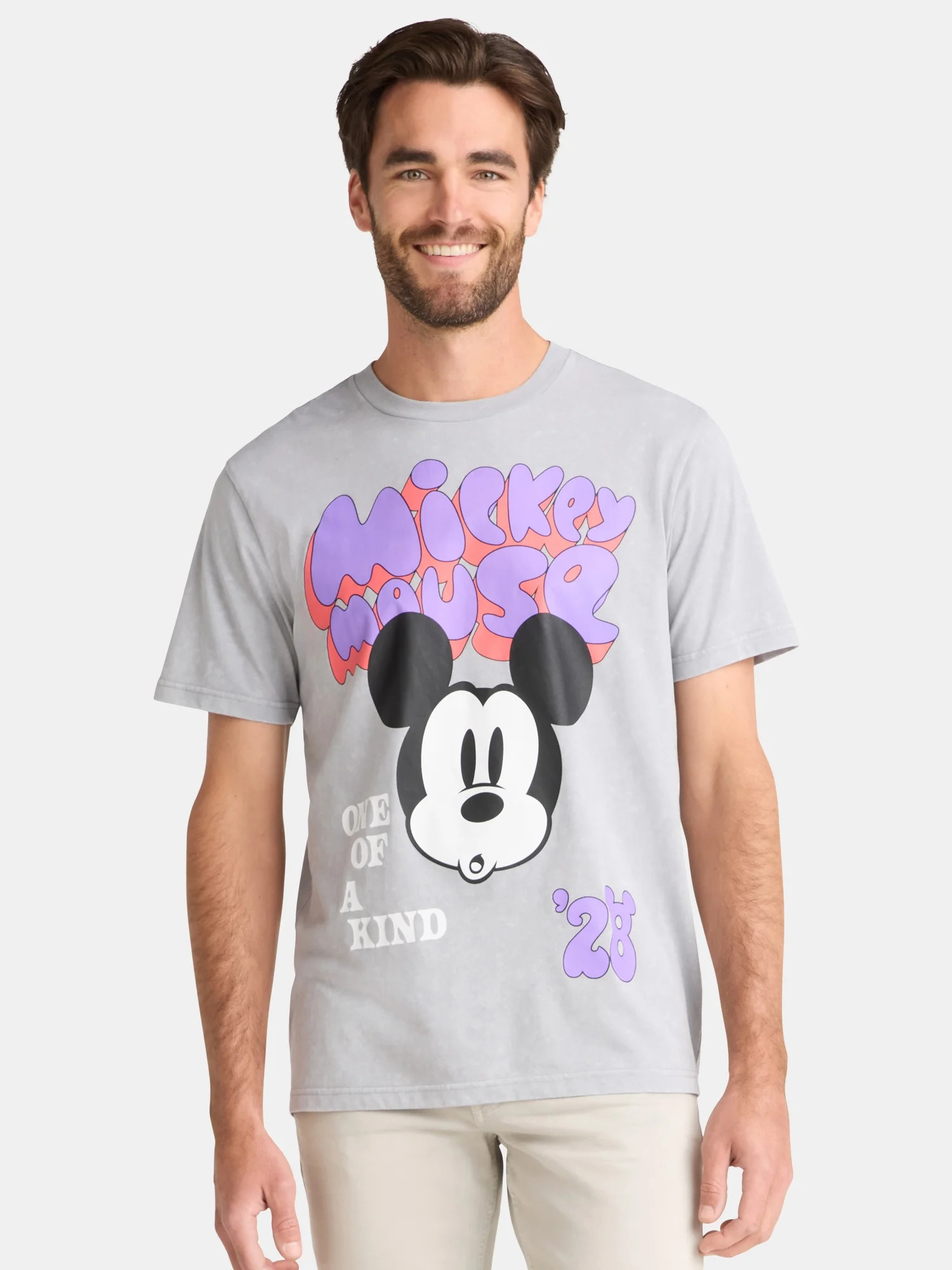 Mickey Mouse Men's and Big Men's One of A Kind Graphic Tee, Sizes S-3XL | Walmart (US)