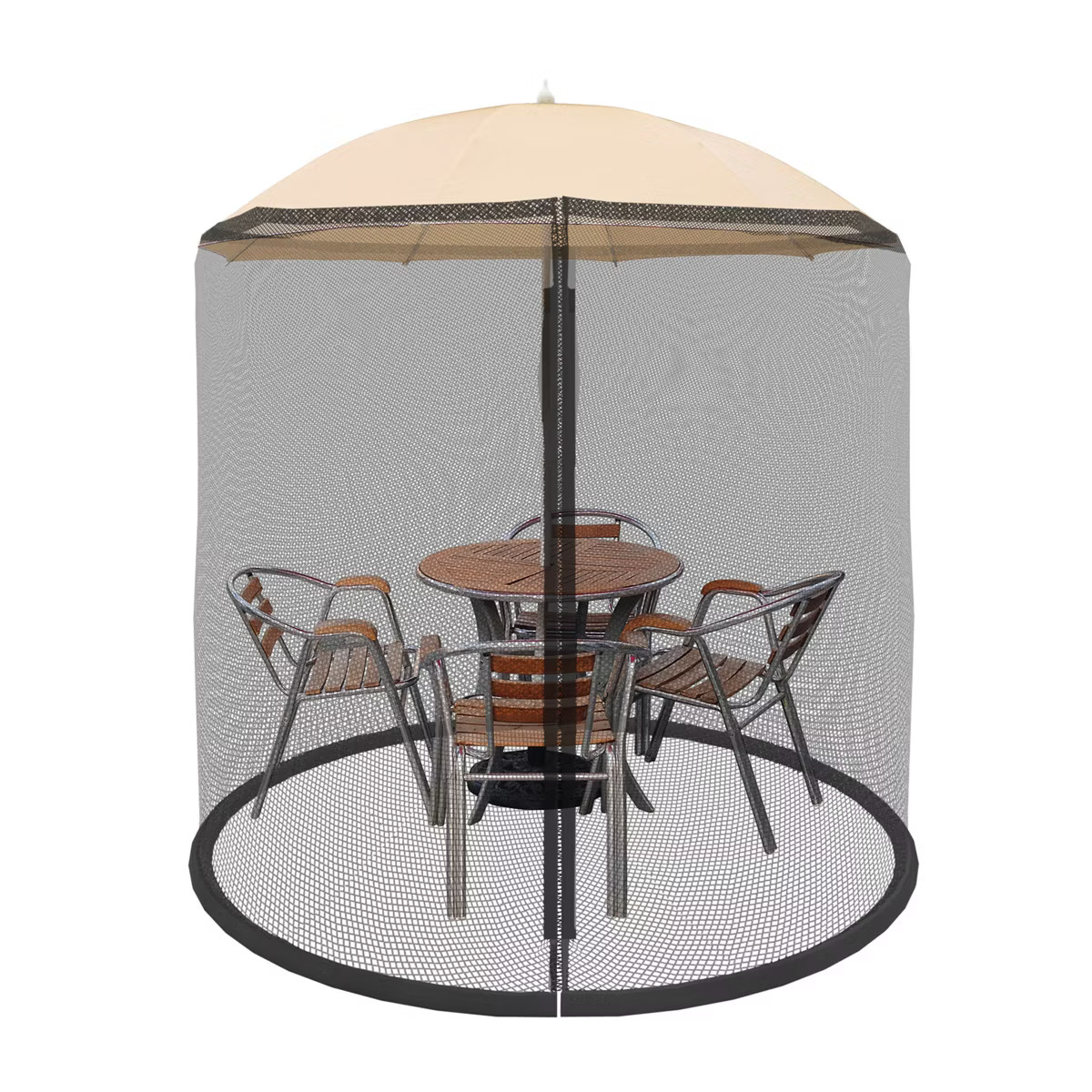 Nature Spring Patio Umbrella Mosquito Netting – Black | Target