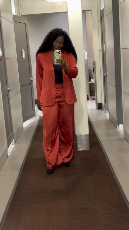 Target red blazer and trousers as an option for the Christmas/holiday season!!