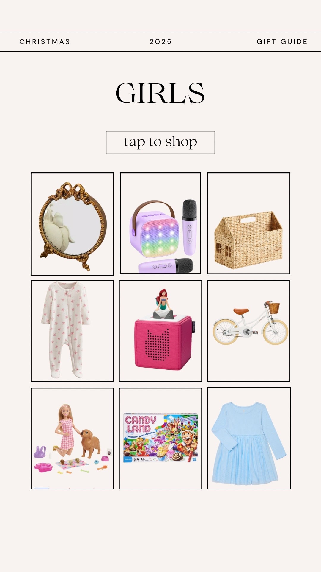 GIFT GUIDE FOR GIRLS

#LTKHoliday #LTKKids #LTKGiftGuide