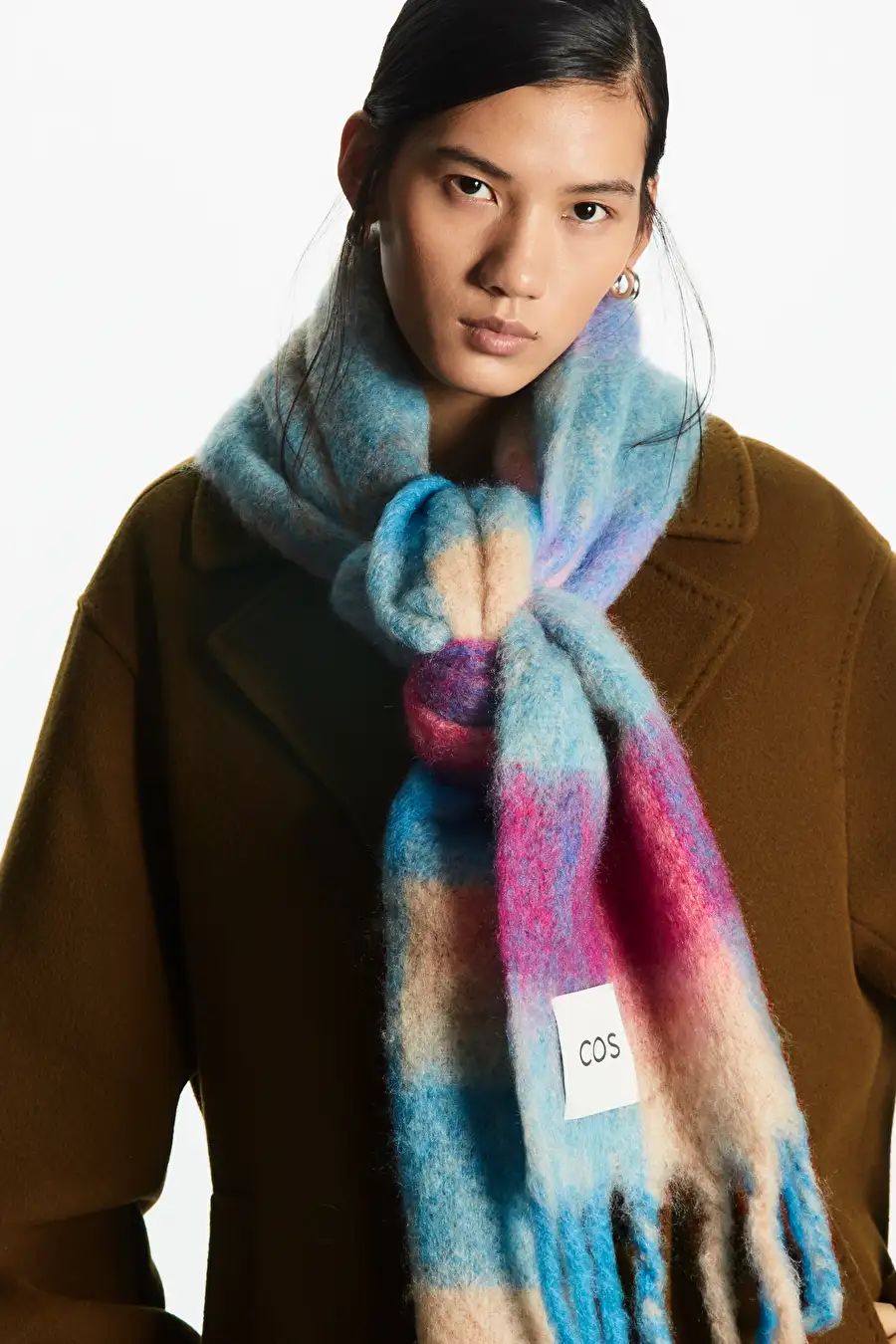 OVERSIZED CHECK SCARF | COS UK