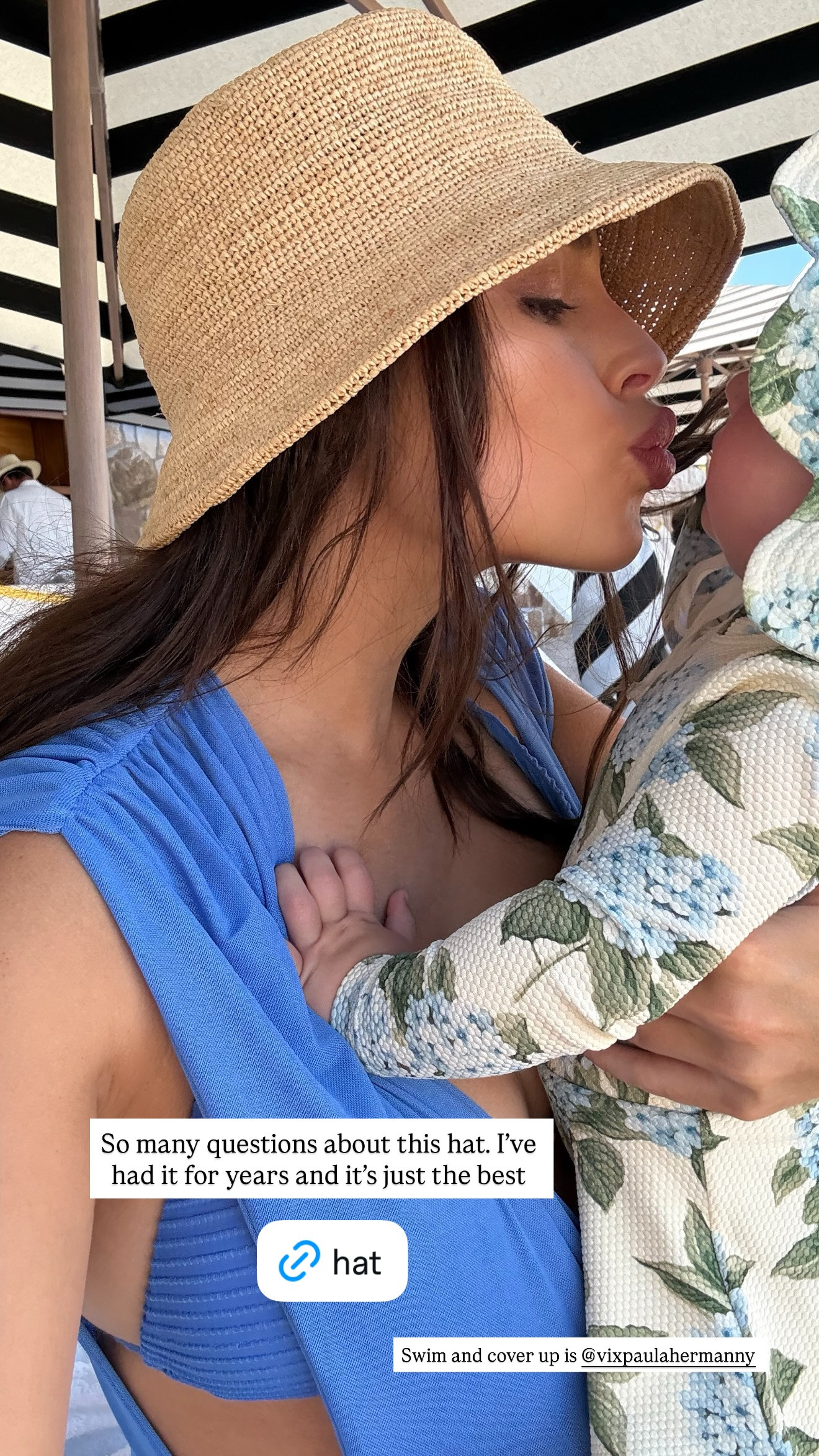 My swimsuit, coverup and hat! 

 #LTKSwim