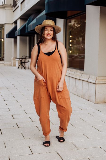 This soft and comfy onesie features a slouchy, relaxed-fitting design with a dropped crotch and convenient side pockets — effortless and oversized silhouette, meant to be loose for layering.  Wearing a size S

#LTKFind #LTKstyletip #LTKbump