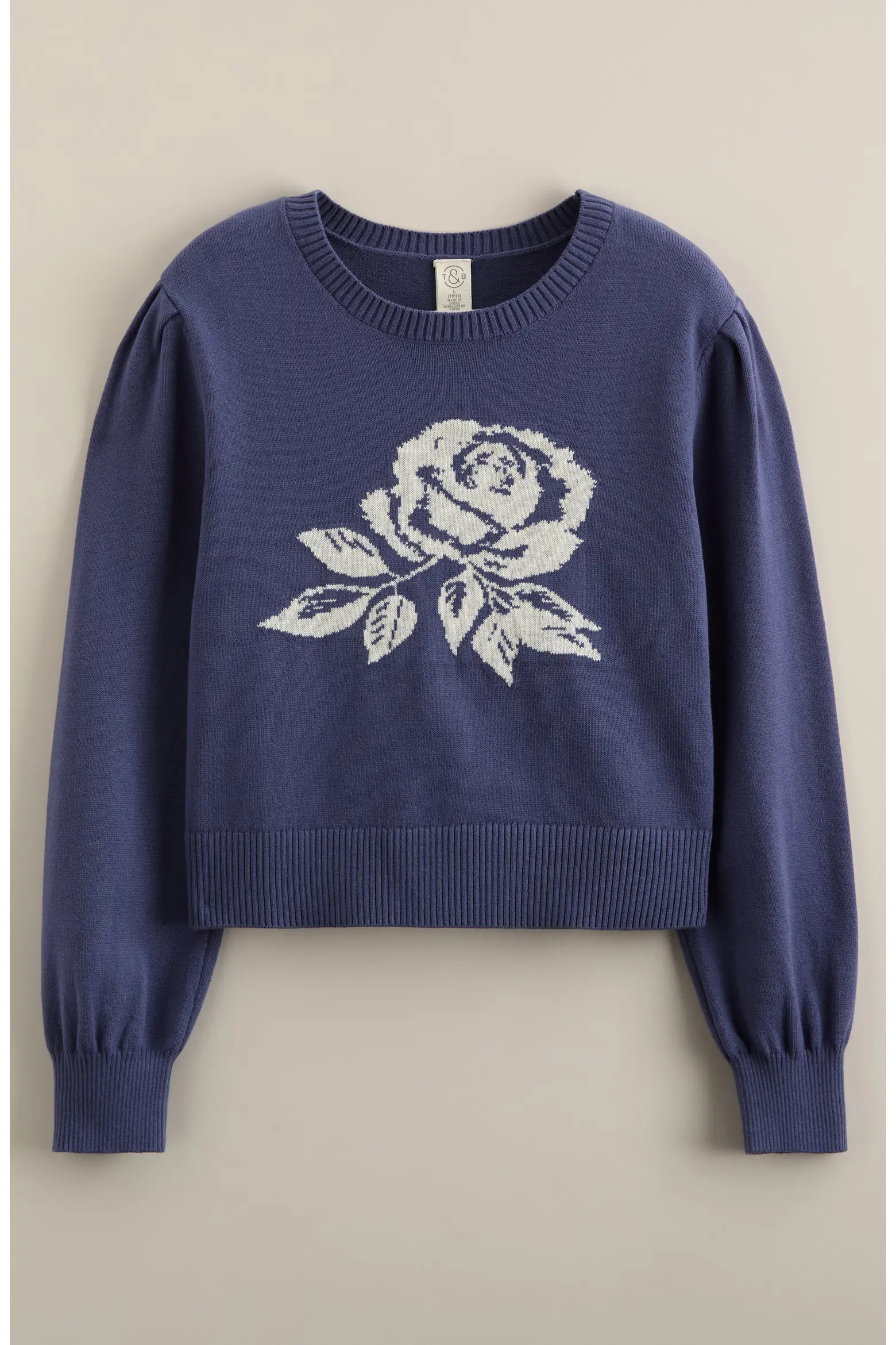 Kids' Puff Sleeve Intarsia Knit Sweater (Women) | Nordstrom | Nordstrom