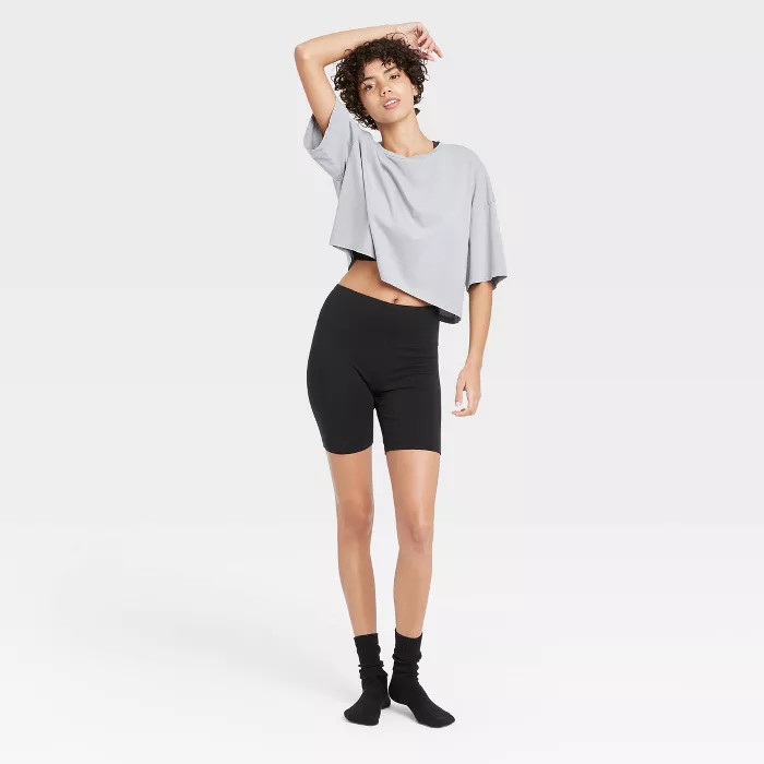 Women's Lounge Bike Shorts - Colsie™ Black | Target