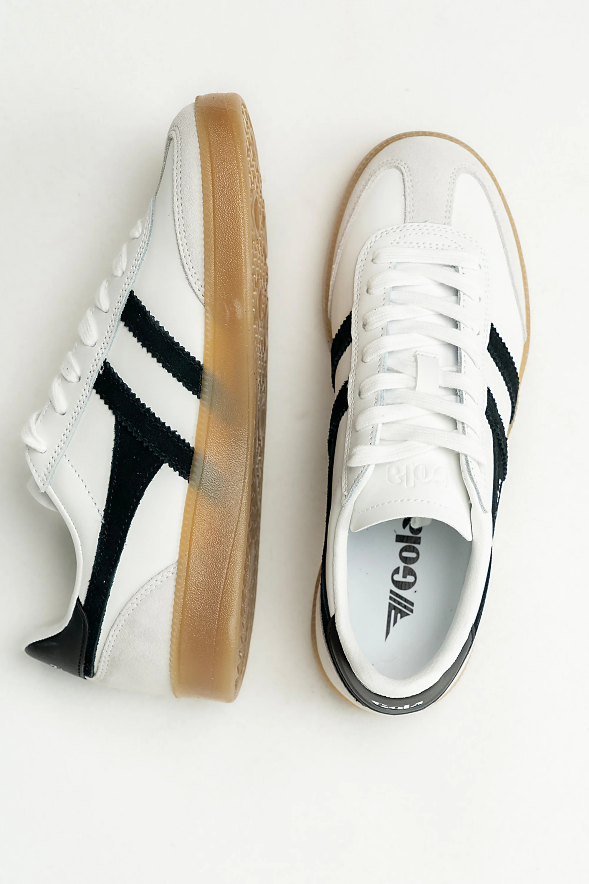 Gola Viper Leather Sneakers in White | Böhme US