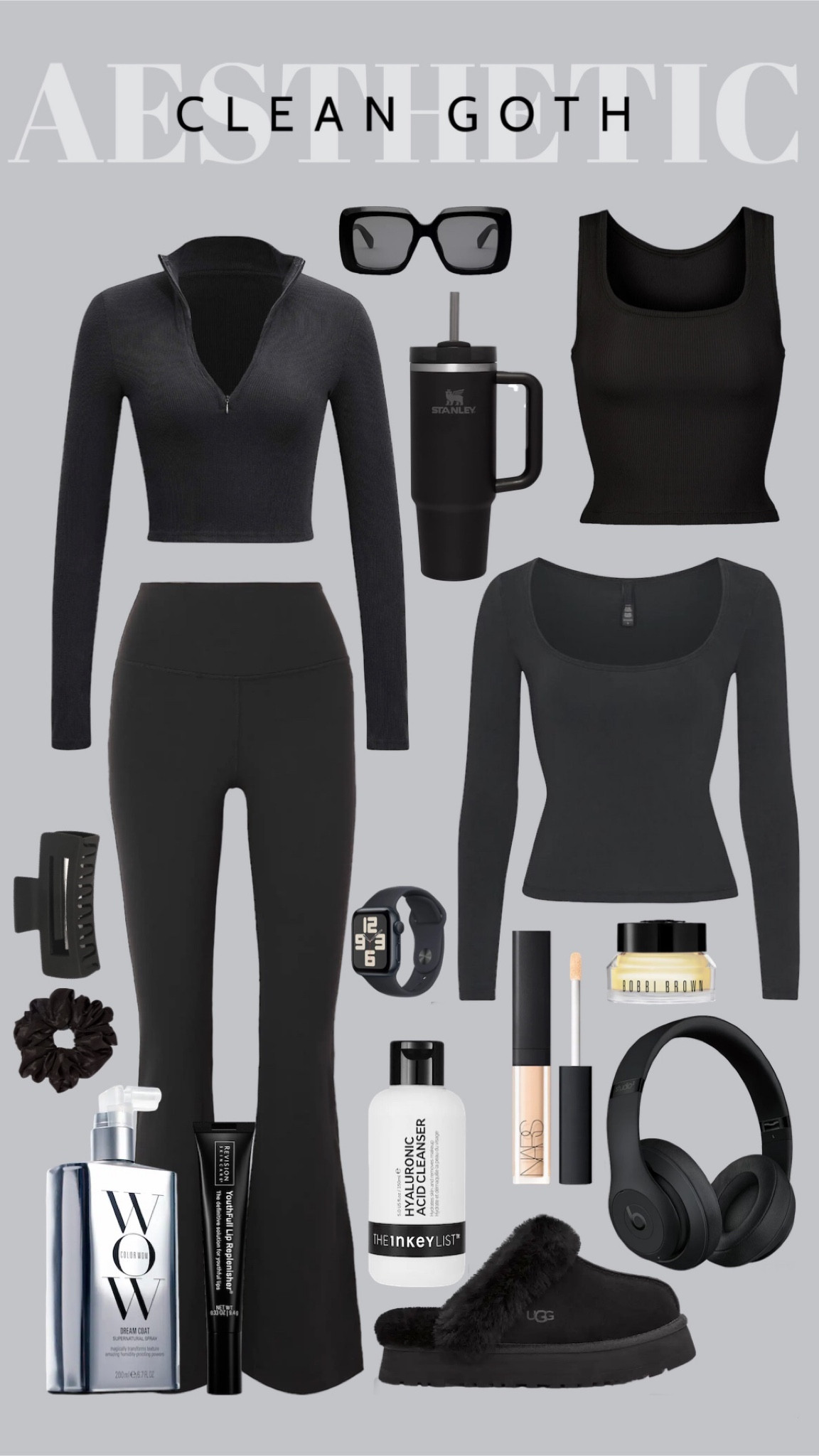 Clean Goth Girl Aesthetic 

#LTKstyletip #LTKbeauty #LTKGiftGuide