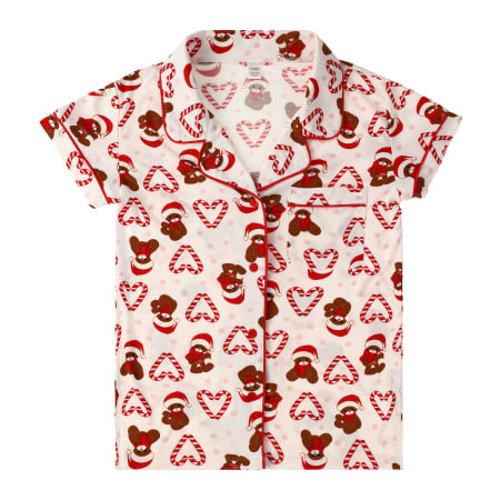 Short-Sleeve Christmas Pajama Shirt | Five Below