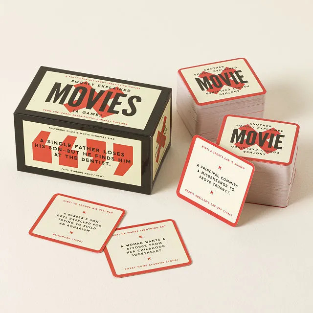 Poorly Explained Movies Game – Movie Lover Gift | UncommonGoods