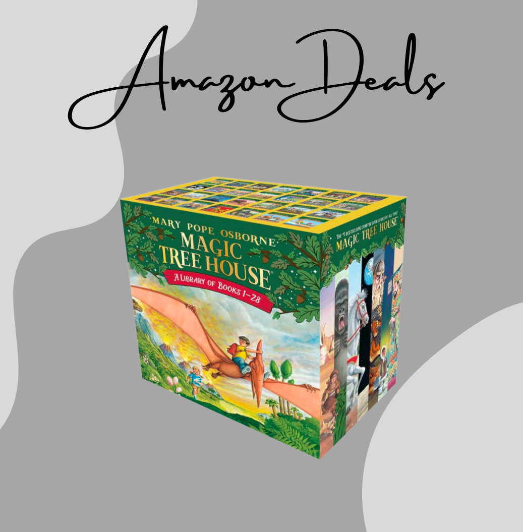 Magic tree house set on sale 50% off 
Amazon
Books
Kids
On sale
Birthday
Summer reads
Preteens
Gift 
Travel

#LTKTravel #LTKSaleAlert #LTKKids
