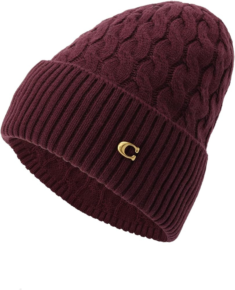 Coach Womens Cable Beanie | Amazon (US)