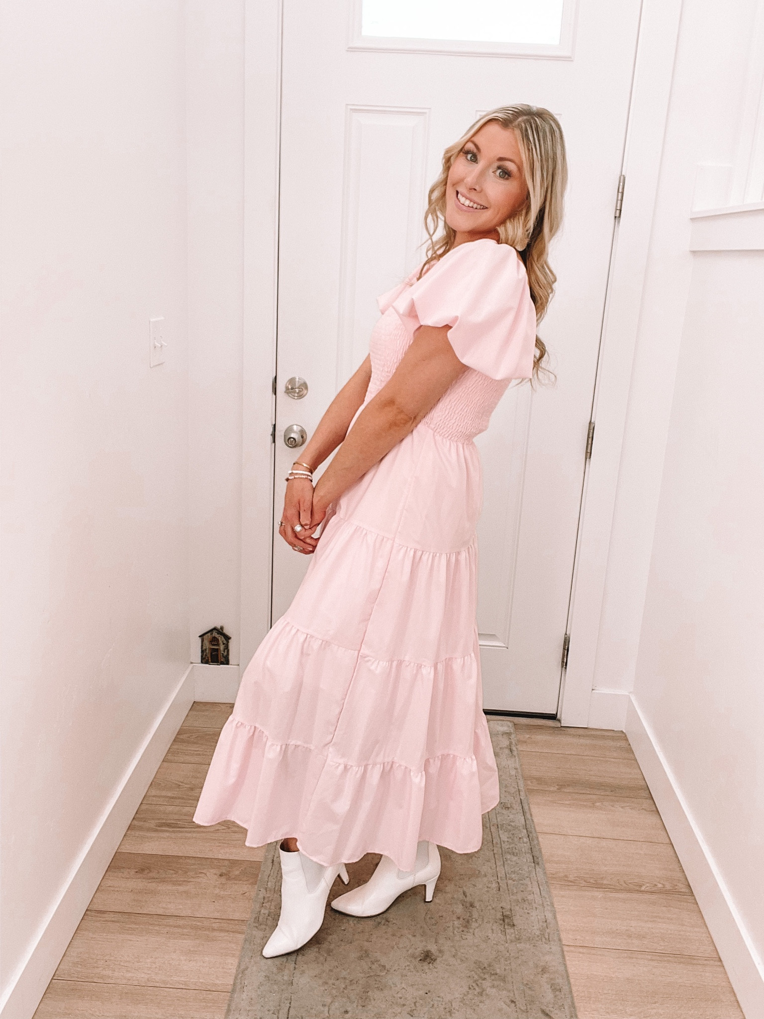 My favorite dress in blush pink! I have several colors of this dress because it truly is one of my favorites! 

#LTKHoliday #LTKHolidaySale #LTKxPrime