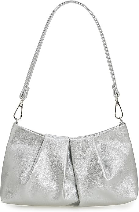 CHARMING TAILOR Women Clutch Bag Dressy Formal Handbag Pleated PU Clutch Purse for Cocktail Prom ... | Amazon (US)