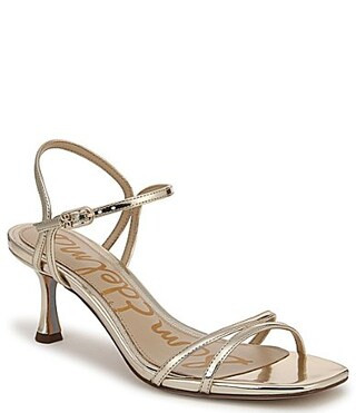 Sam Edelman Presley Metallic Strappy Dress Sandals - 9.5 | Dillard's