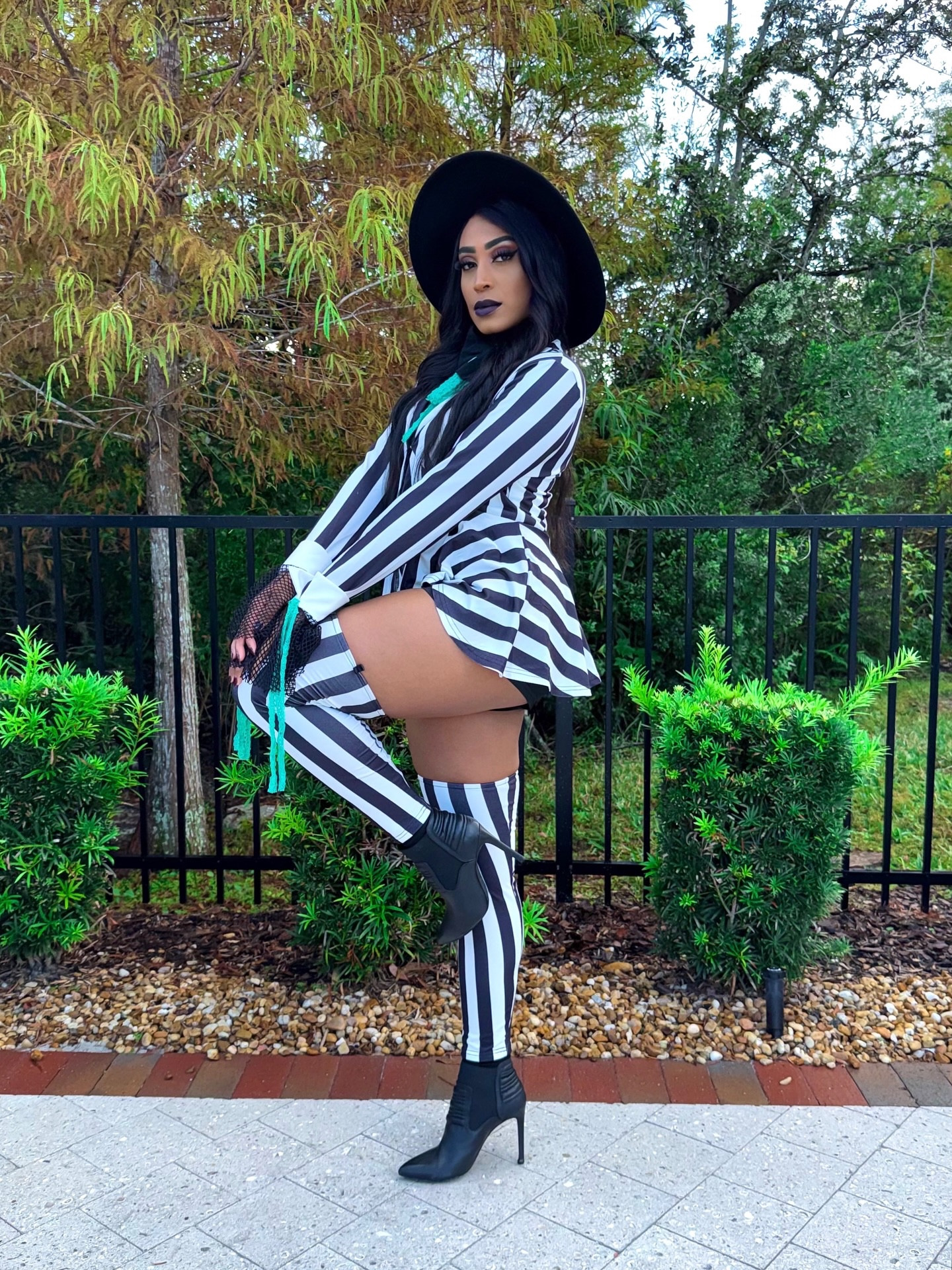 Beetlejuice, but make it fashion 🔥🔥🔥 Last week I brought you Chucky 👩🏼‍🦰 Now it’s time for a switch up ☠️

My second Halloween outfit for the season is brought to you by @romwe 🔥🔥🔥 

Shop my look via my LTK account (linked in bio) and don’t forget to use my discount code “RWQ4allthatjazzxoxo042 ” when you shop ROMWE’s website for an additional 15 percent off of your purchase 🤑🤑🤑

#ROMWE #ROMWEpartner #ROMWExHalloween #ROMWEDarkDestiny #beetlejuice #beetlejuicecosplay #beetlejuicecostume #blackandwhite #baddieoutfits #discoverunder30k

#LTKCyberWeek #LTKStyleTip #LTKParties