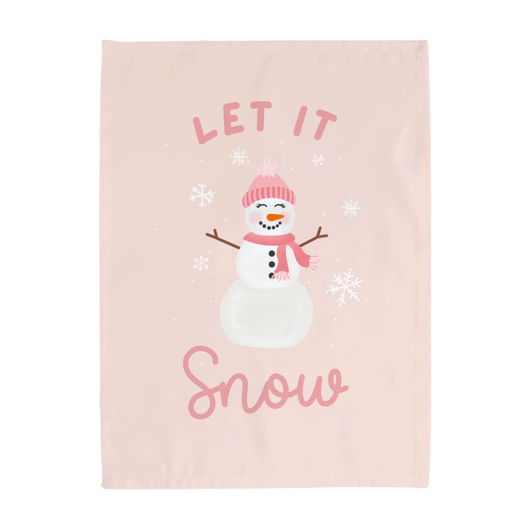 {Pink} Let it Snow Banner | Hunny Prints