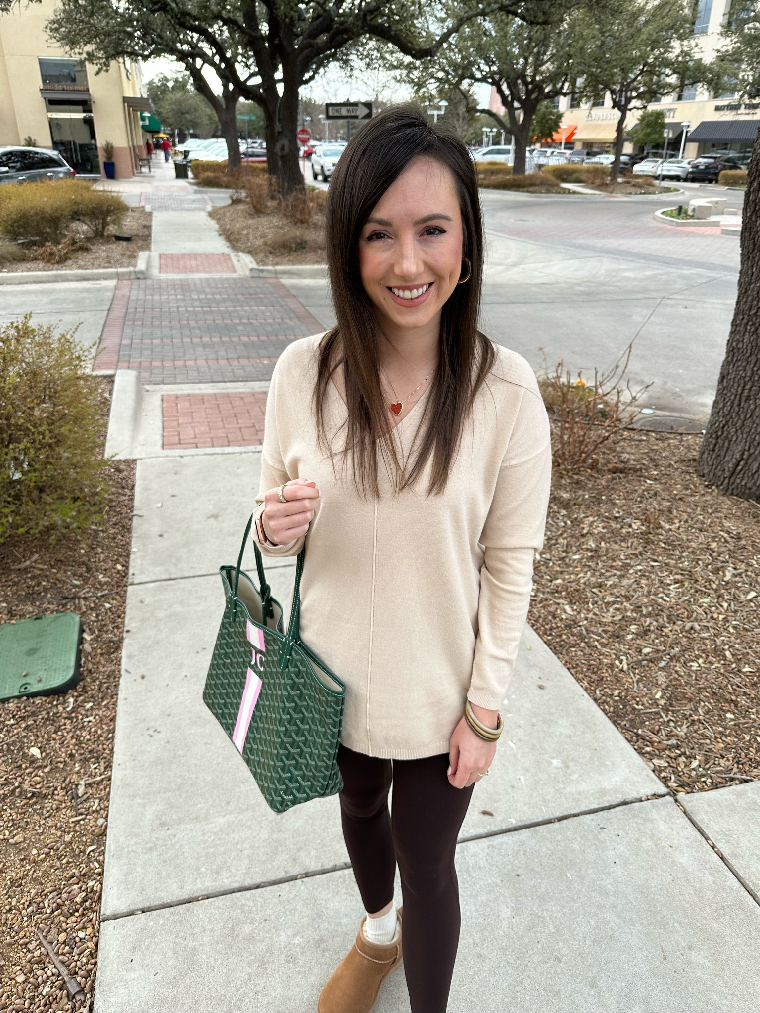 Cream sweater with lululemon leggings, Kendra Scott necklace, Ugg ultra mini boots, Budhagirl bangles



#LTKSeasonal #LTKunder100 #LTKFind