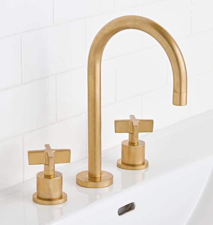 West Slope Cross Handle Widespread Bathroom Faucet | Rejuvenation