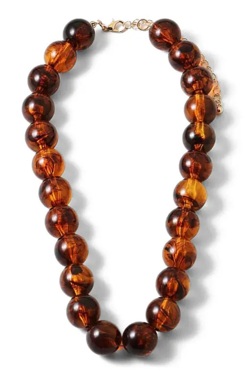 Erin McDermott Jewelry Amber Waves Beaded Necklace in Brown at Nordstrom | Nordstrom