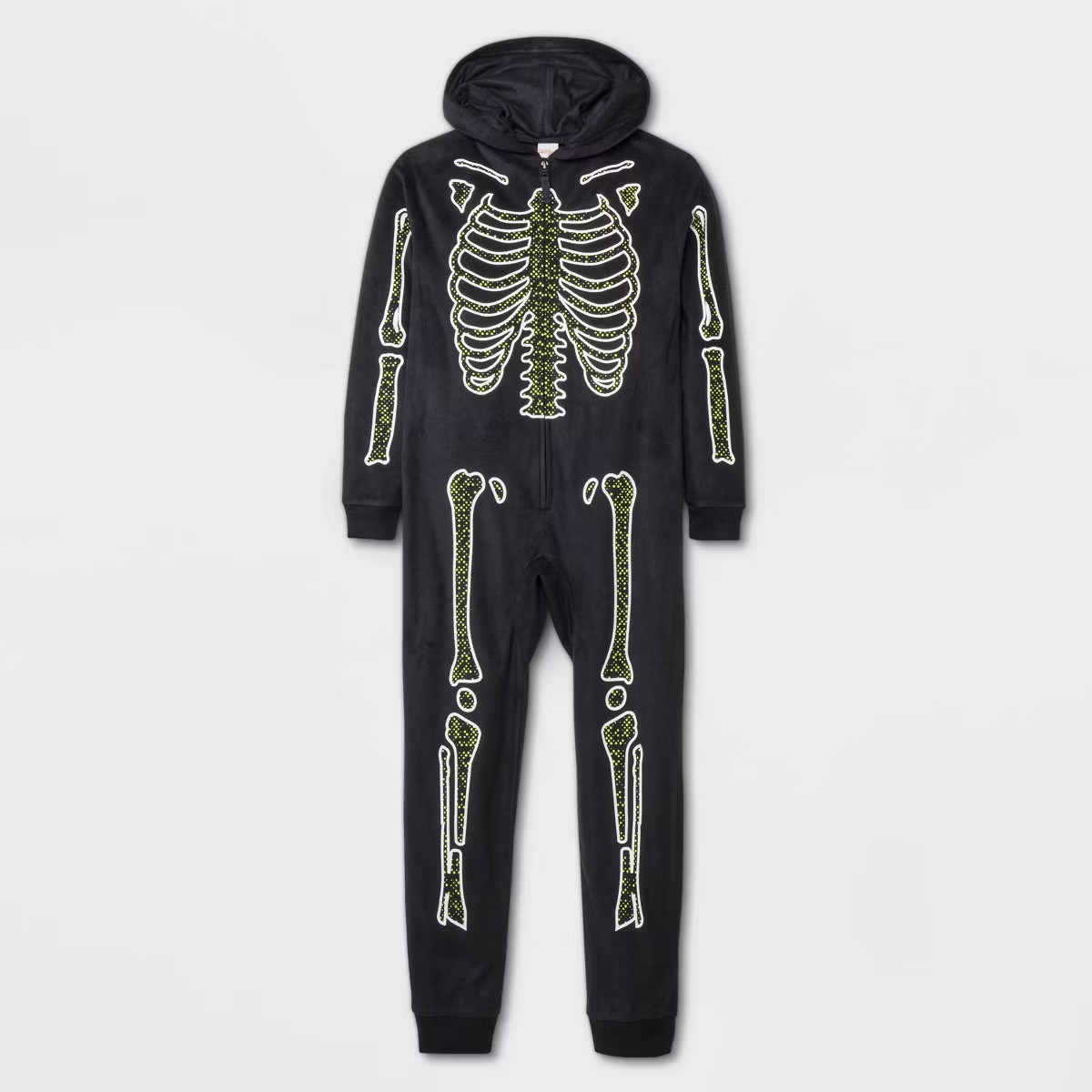 Kids' Long Sleeve Halloween Skeleton Union Suit - Cat & Jack™ Black | Target
