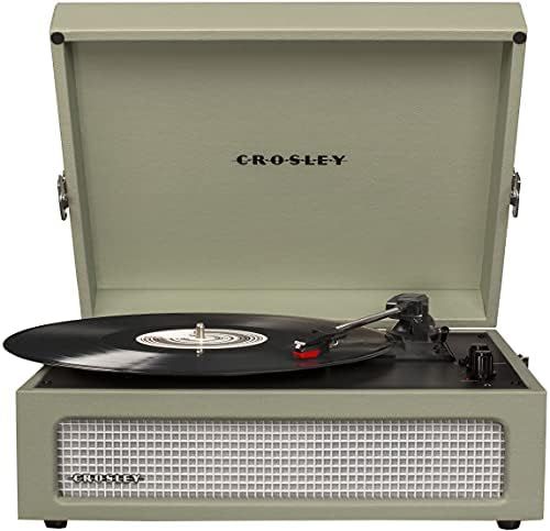 Crosley CR8017B-SA Voyager Vintage Portable Turntable with Bluetooth in/Out and Built-in Speakers... | Amazon (US)