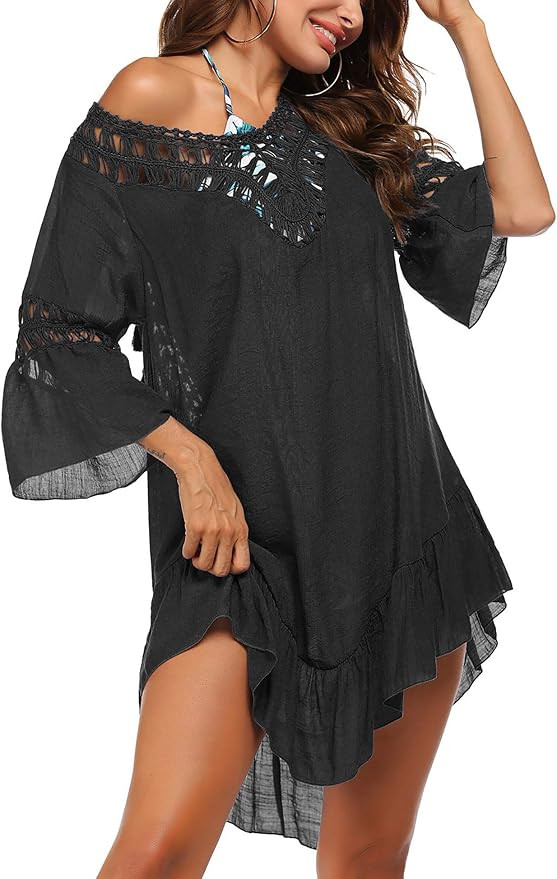 Ekouaer Women's Swimwear Cover Ups Summer Bikini Beachwear Swimsuit Cover-ups S-XXL | Amazon (US)