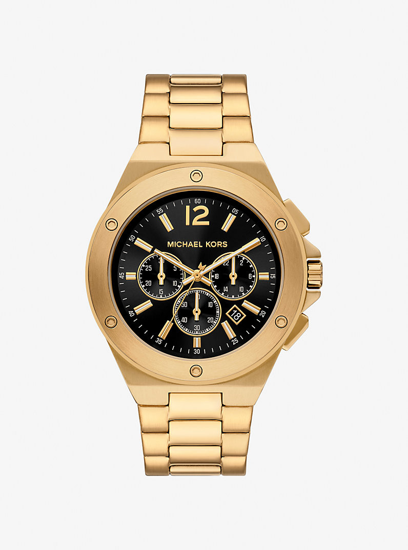 Oversized Lennox Gold-Tone Watch | Michael Kors US