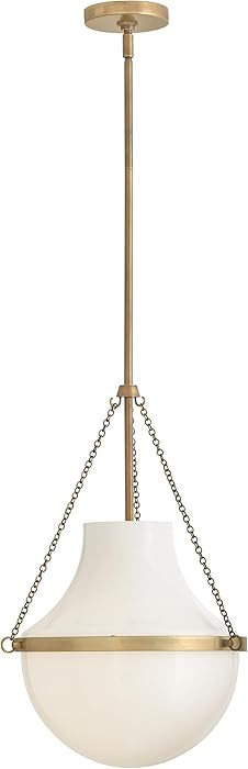 Hinkley Collins Medium Interior Pendant - Cased Opal Teardrop Shade, Hand-Blown Glass, Includes (... | Amazon (US)