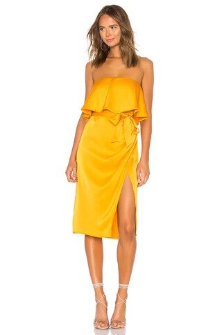 Lovers and Friends Violet Midi in Marigold from Revolve.com | Revolve Clothing (Global)