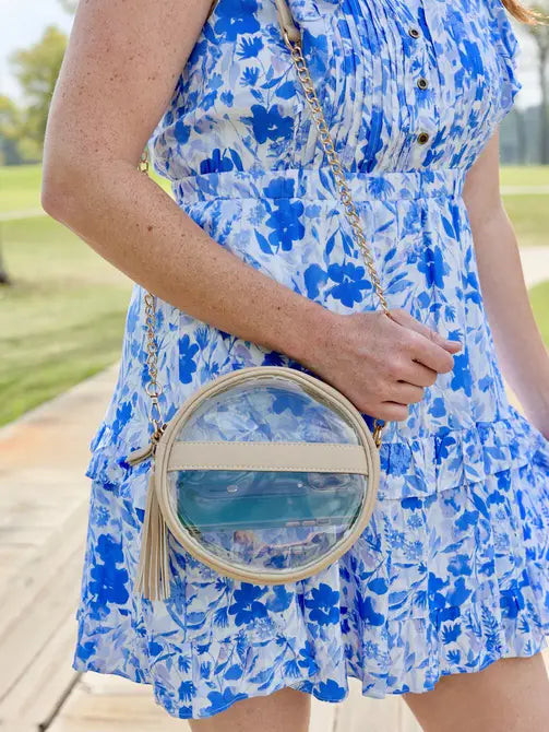 Madison Clear Nude Crossbody | Caroline Hill