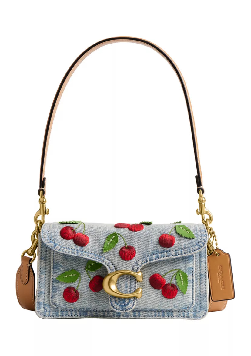 Tabby Shoulder Bag with Cherry Embroidery | Belk