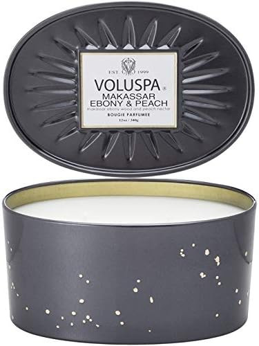 Voluspa Makassar and Ebony 2 Wick Tin Candle, 12 Ounces | Amazon (US)