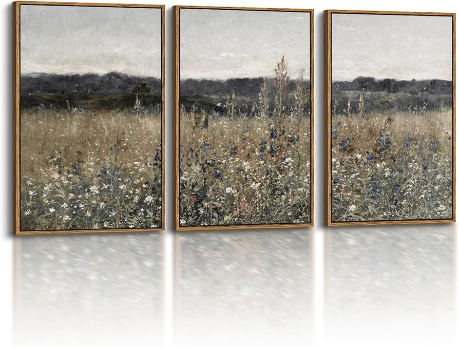 InSimSea Oversized Vintage Landscape Art for Living Room Bedroom,3Pcs, Extra Large French Country... | Amazon (US)