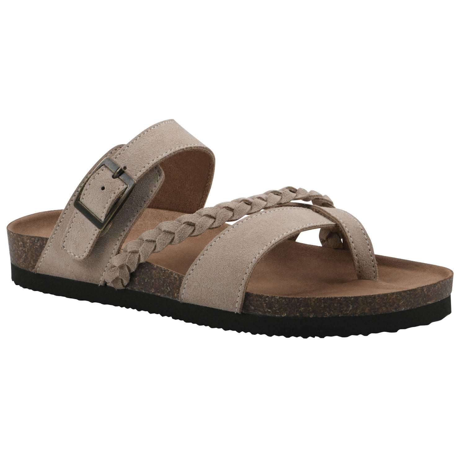 MOUNTAIN SOLE WOMEN'S LEATHER SANDAL - TAN SUEDE 10:- 10, Tan Suede | Sam's Club
