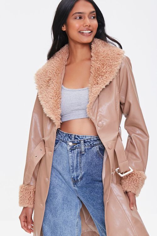 Belted Faux Leather Jacket | Forever 21 (US)