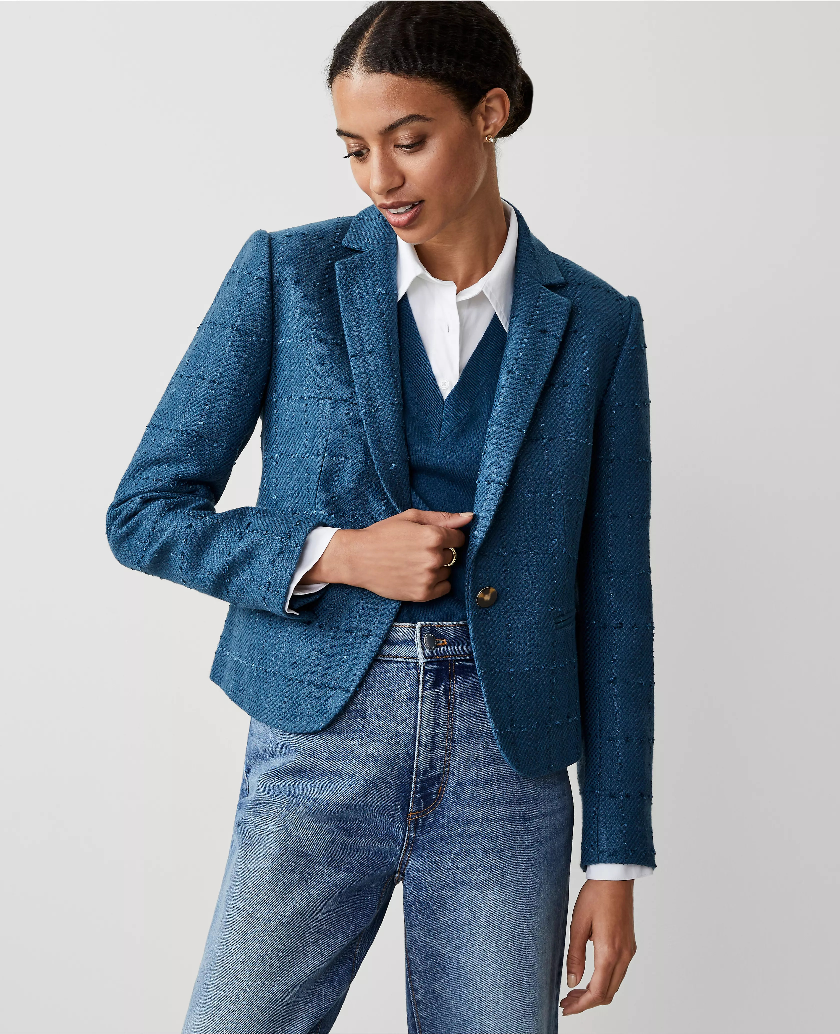 The Newbury Blazer in Tweed | Ann Taylor (US)