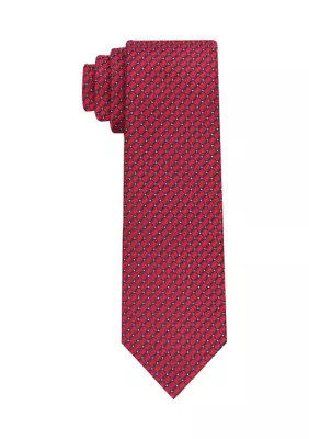 Perry Ellis Men's Grid Print Tie, Red | Belk