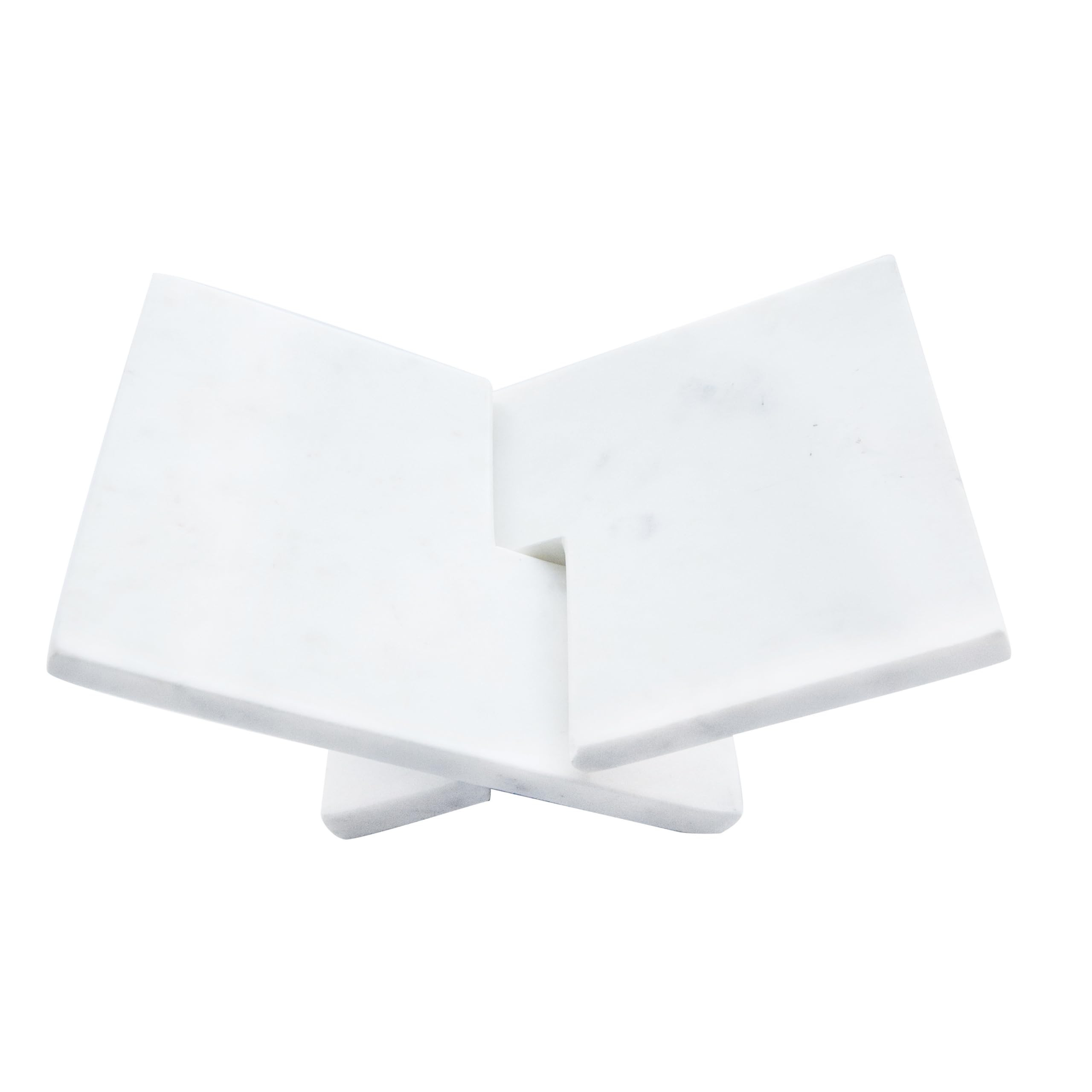 Bloomingville Decorative Marble Book Holder, White | Amazon (US)