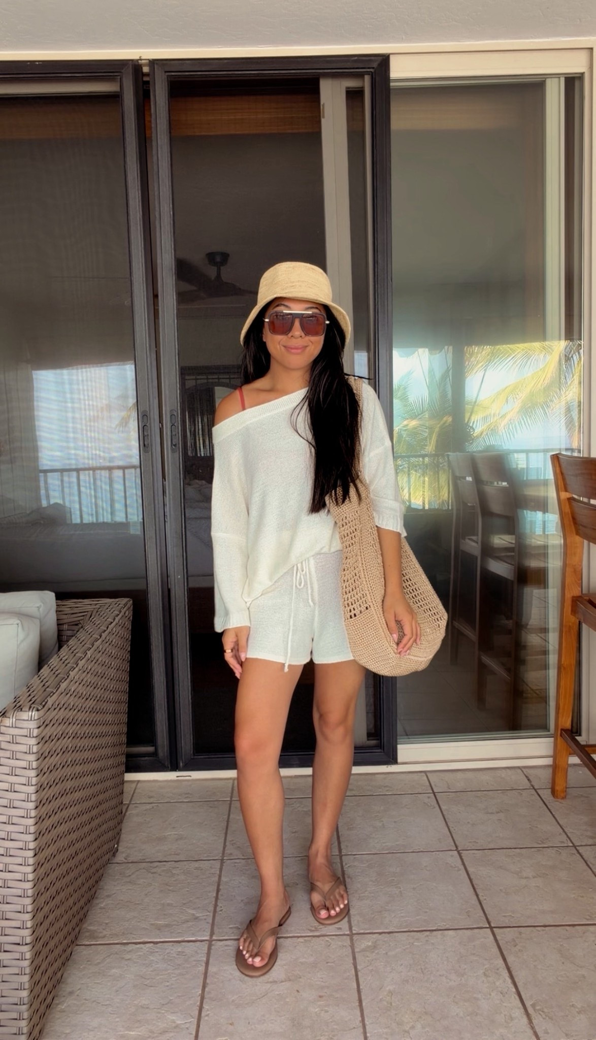 Casual beach/pool outfit ☀️🏝️ wearing size M cover up for a looser fit

#LTKootd #LTKSwim #LTKTravel