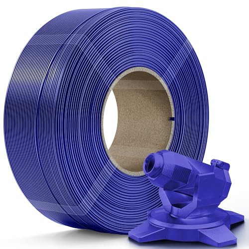 Creality PETG Filament Refill 1.75mm 3D Printer Filament, 1kg (2.2lb) Refilament for Bambu Lab Reusable Spool, Dimensional Accuracy ±0.03mm, Transparent Blue | Amazon (US)