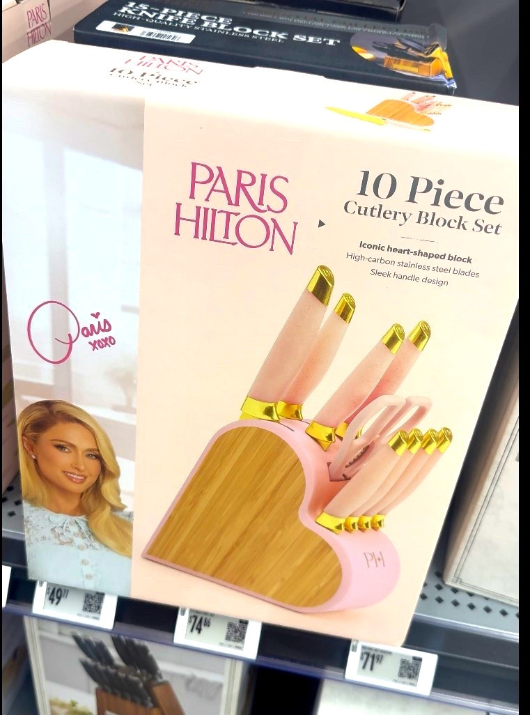 How cute is this Paris Hilton knife set? It comes in pink and white and I found it at Walmart! 

#LTKValentine #LTKdayinmylife #LTKHome
