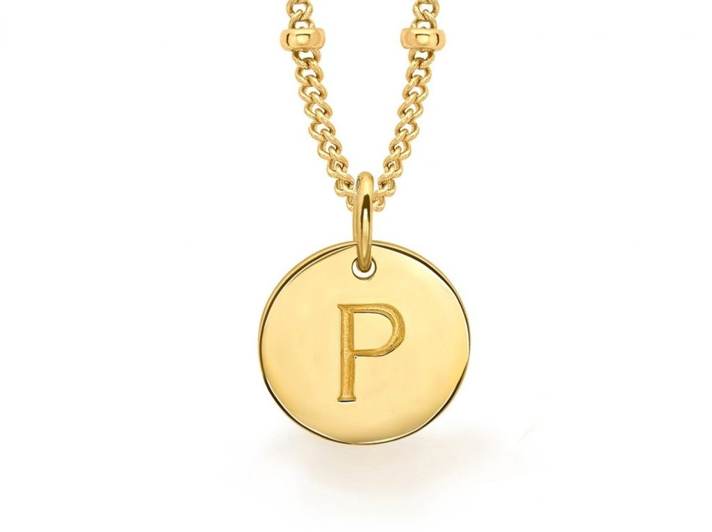 Gold Initial P Necklace | Missoma