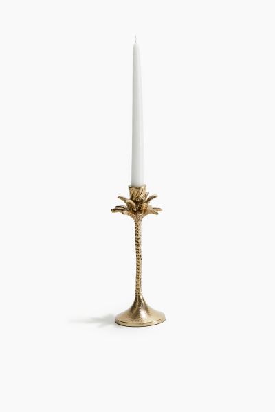 Palm Tree Candlestick - Gold-colored - Home All | H&M US | H&M (US + CA)