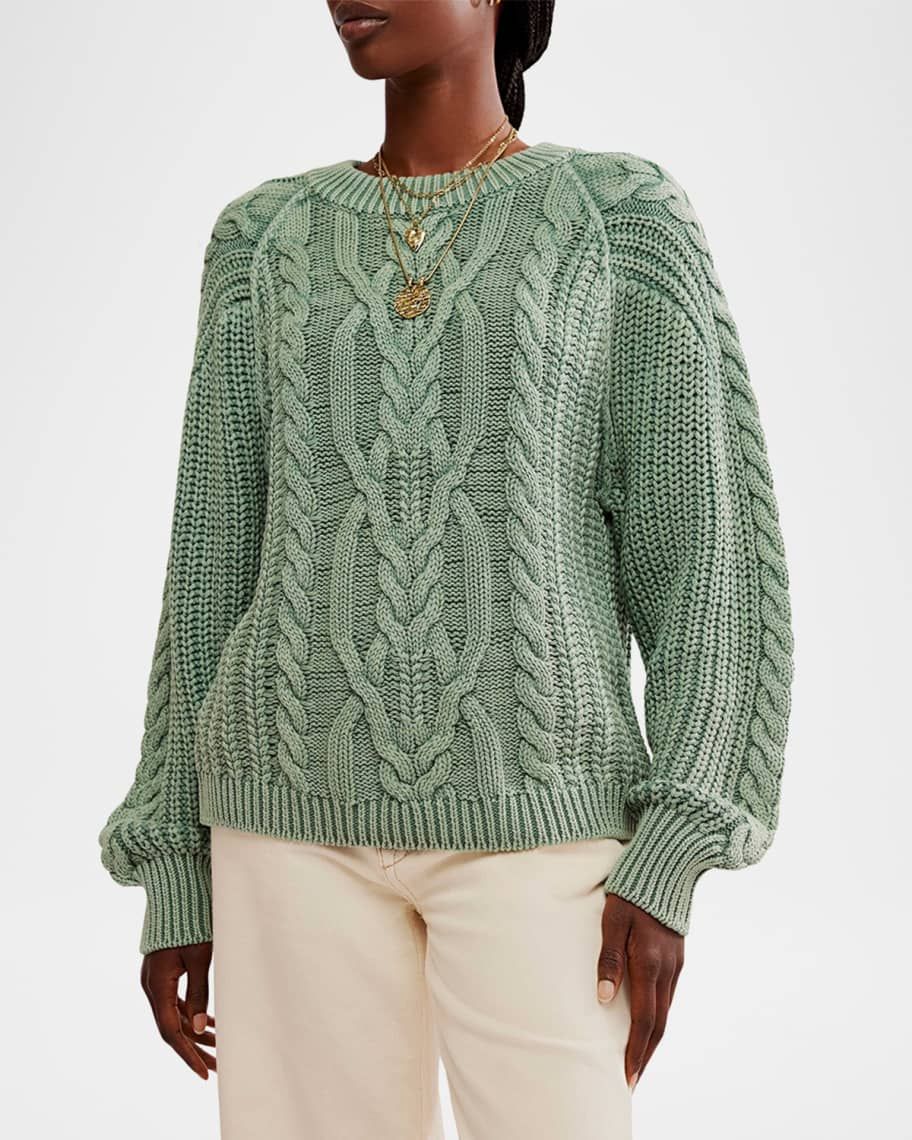 Frankie Cable-Knit Sweater | Neiman Marcus