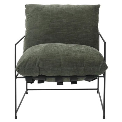 Inska Black Iron Hammock Style Occasional Chair | Wayfair North America