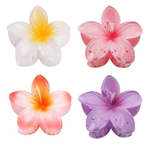 GQLV Large Claw Clips for Thick Hair - Strong Hold Nonslip Hawaiian Flower Hair Accessories, Banana Clip for Thin Hair | Amazon (US)