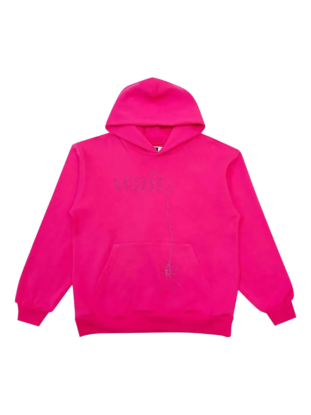 SP5DER rhinestone-embellished hoodie - Pink | Farfetch Global