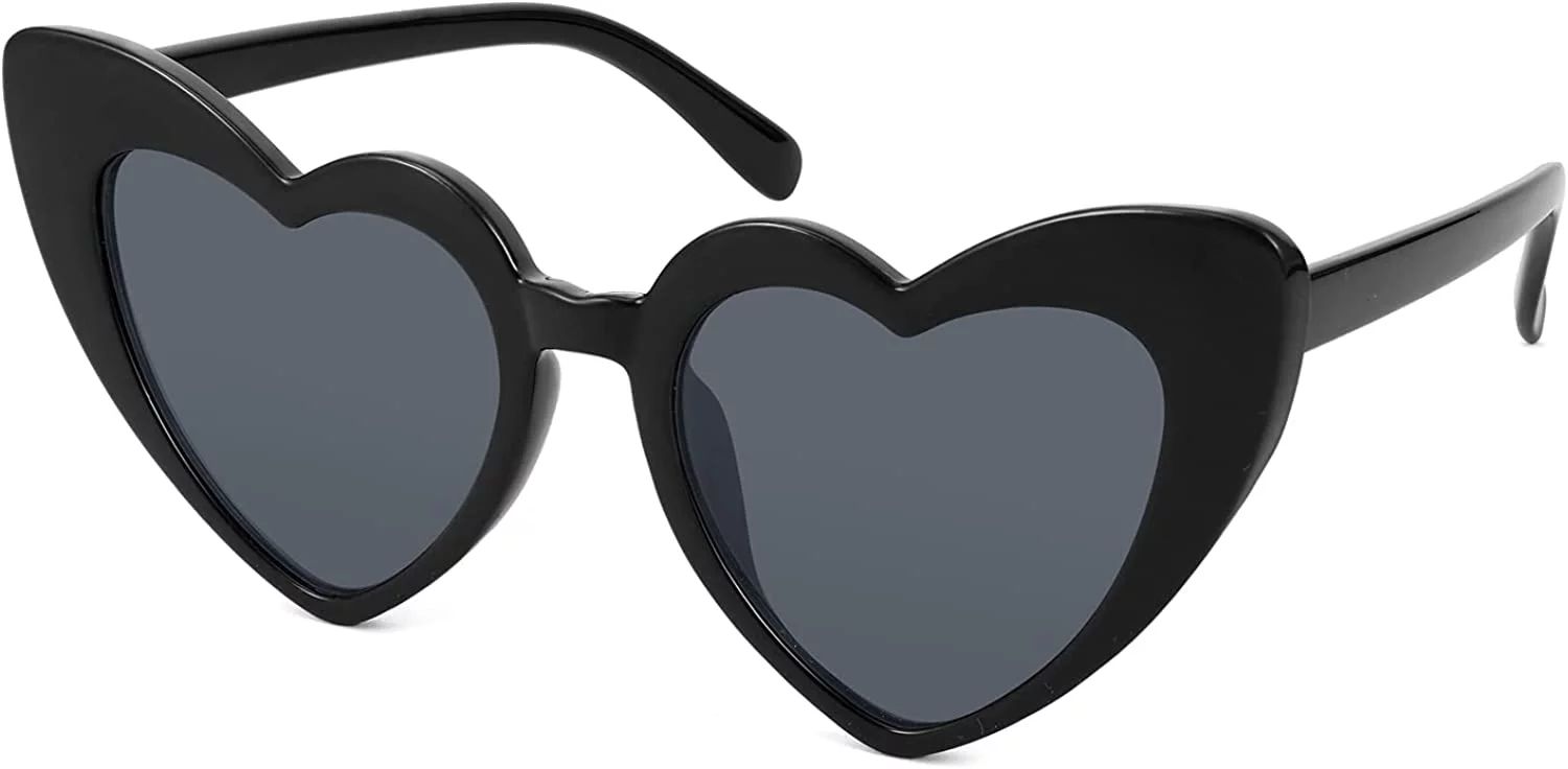 FEISEDY Vintage Heart Shaped Sunglasses Women Stylish Love Eyeglasses B2421-P1 - Walmart.com | Walmart (US)