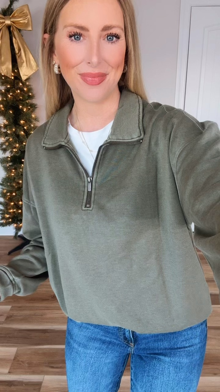 Walmart try on, oversized quarter zip sweatshirt, Walmart fashion



#LTKFindsUnder50 #LTKmomlife