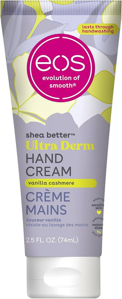 eos Shea Better Hand Cream - Vanilla Cashmere | Instant Hydration + Lasting Protection | 2.5 oz | Amazon (US)